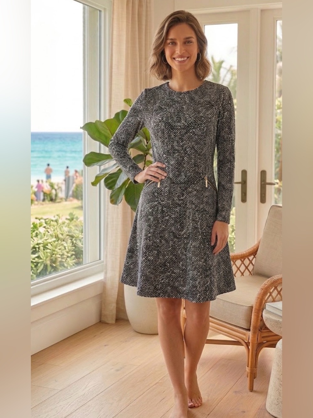Michael Kors Snakeskin Dress EUC